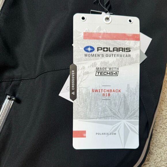 Polaris Women’s Snowmobile Pants Snow Bibs Size Small New with Tags NWT Black - Picture 2 of 10